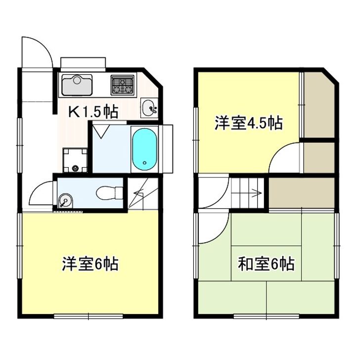 東京都東村山市栄町1(一戸建)の賃貸物件の間取り