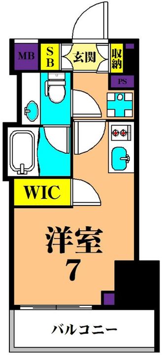 東京都品川区大井4(マンション)の賃貸物件の間取り