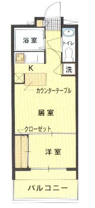 エステートモア天神サクセスの間取り