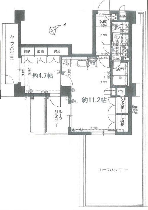 東京都台東区下谷3(マンション)の賃貸物件の間取り
