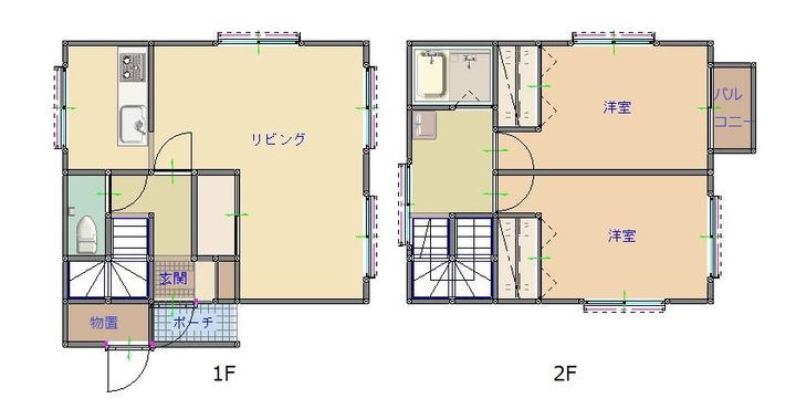岩手県北上市鬼柳町柳上(一戸建)の賃貸物件の間取り