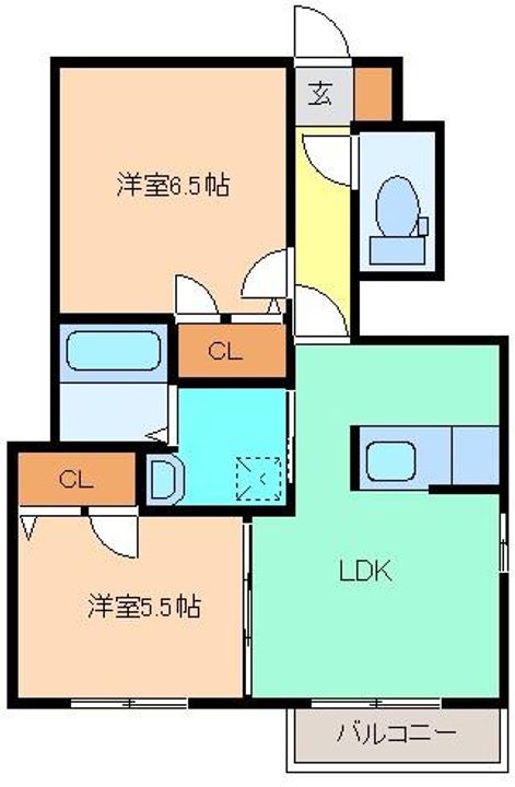 メゾンしおり(ShaMaison)Aの間取り