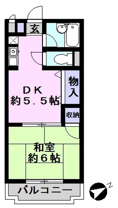 ジュネパレス新松戸第8の間取り