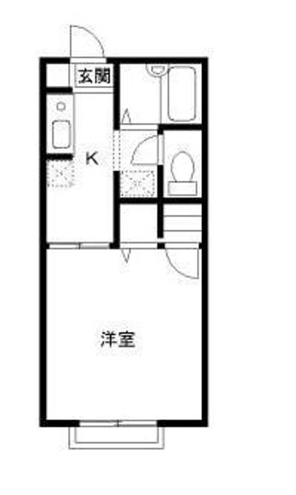埼玉県深谷市東方(アパート)の賃貸物件の間取り