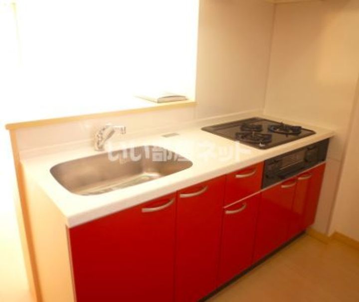 栃木県宇都宮市平松本町(マンション)の賃貸物件のキッチン