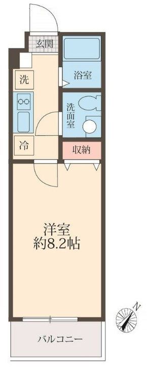 埼玉県所沢市松葉町(アパート)の賃貸物件の間取り