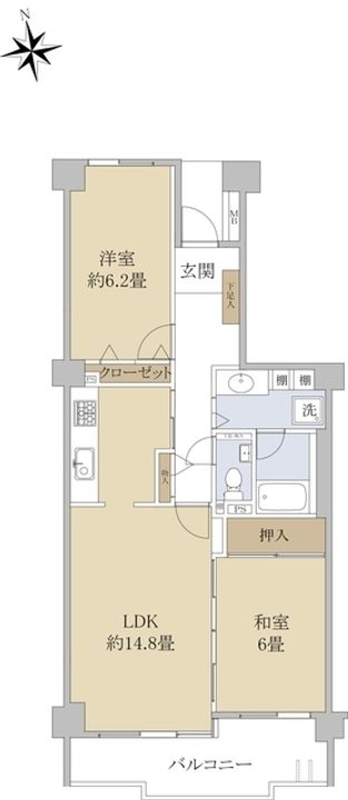 パーク・ハイム甲東園の間取り