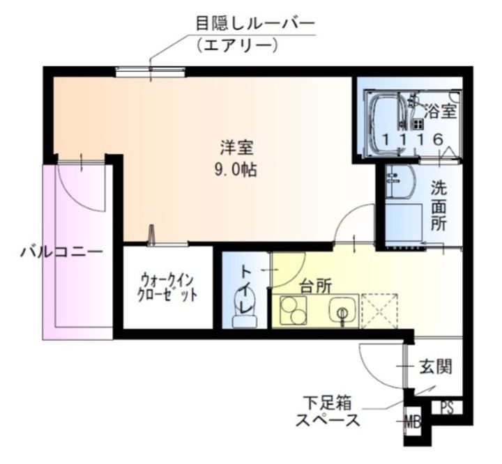 兵庫県尼崎市東難波町5(アパート)の賃貸物件の間取り