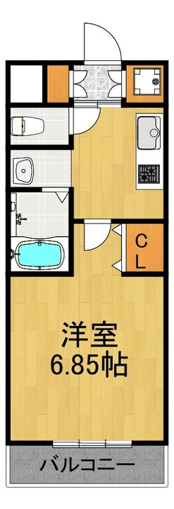 神奈川県横浜市港北区日吉5の賃貸マンションの間取り
