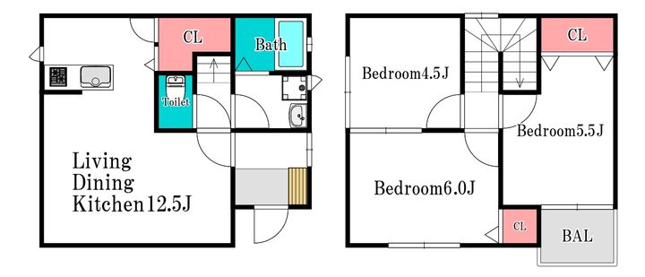 岡山県倉敷市中畝8(一戸建)の賃貸物件の間取り
