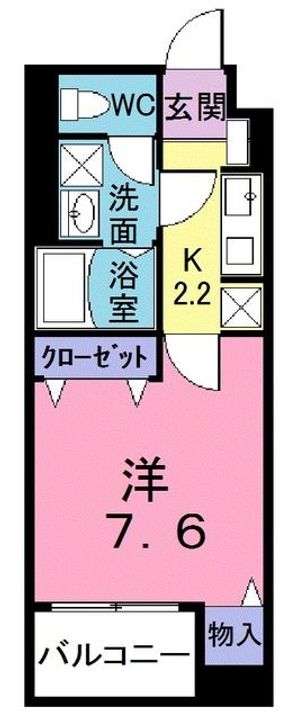 埼玉県川越市並木新町(マンション)の賃貸物件の間取り
