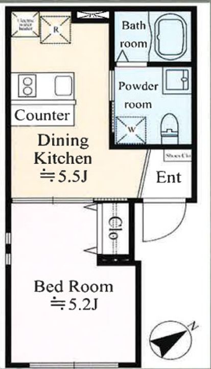 タスキsmart不動前の間取り