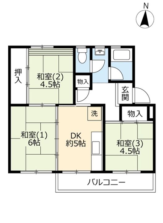 UR逆瀬川の間取り