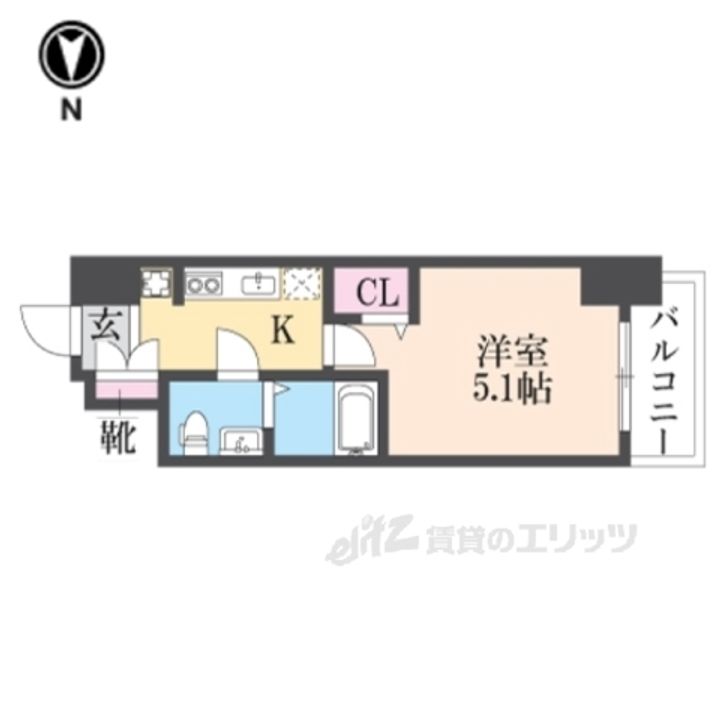 アリビオ立花2の間取り