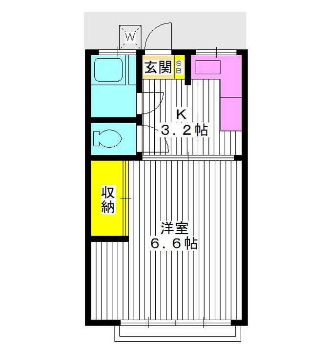 東京都練馬区中村北1(マンション)の賃貸物件の間取り