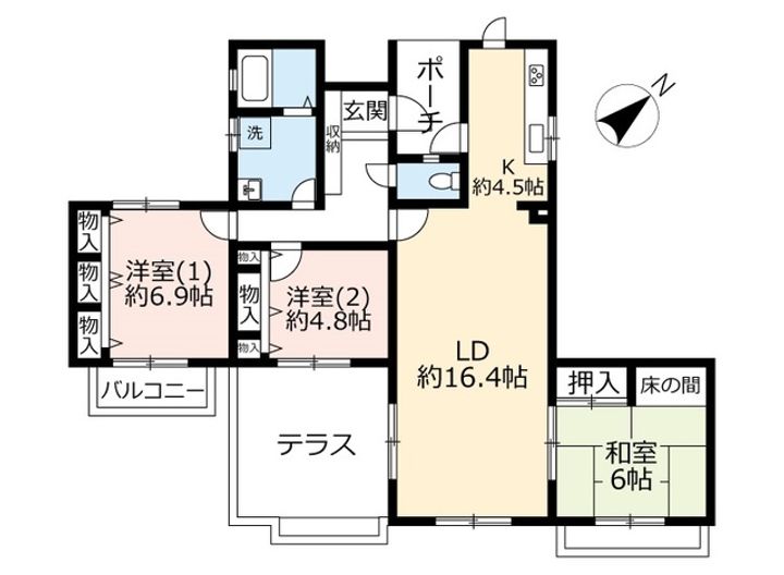 URグリーンヒルズ東山台の間取り