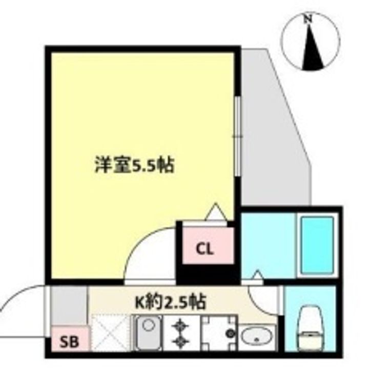 東京都江戸川区北小岩4(アパート)の賃貸物件の間取り