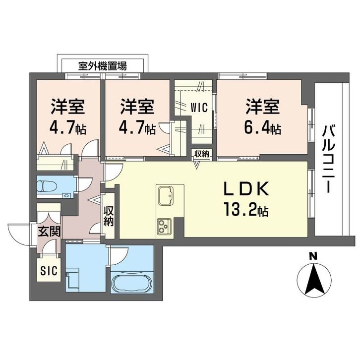 ルーエ清瀬の間取り