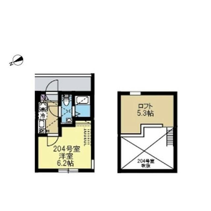 神奈川県横浜市港北区日吉本町6(アパート)の賃貸物件の間取り