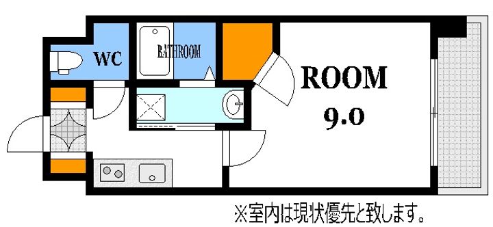 エイトバレー横川リバーフロントの間取り