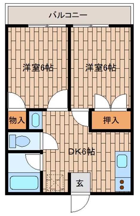 コンフォートハイツの間取り