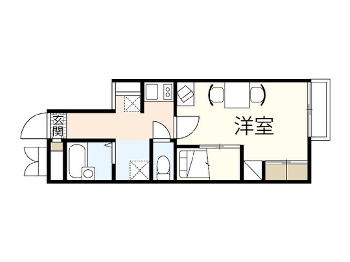 レオパレス眺望の間取り