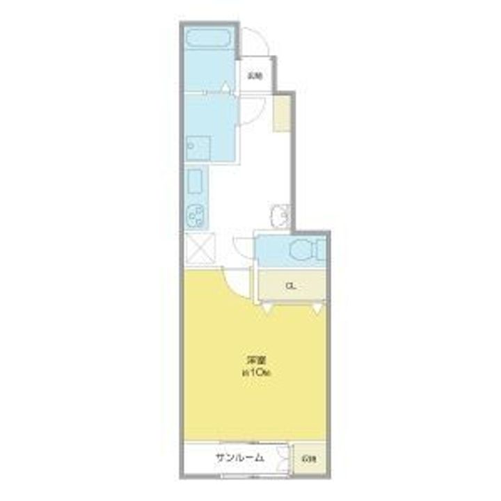 新潟県新潟市西区寺尾上1(アパート)の賃貸物件の間取り