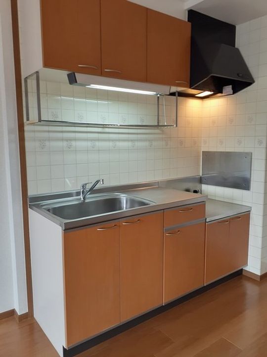 神奈川県足柄上郡松田町松田惣領(マンション)の賃貸物件のキッチン