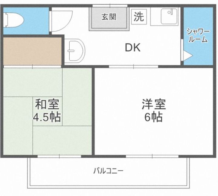 大阪府茨木市丑寅1(マンション)の賃貸物件の間取り