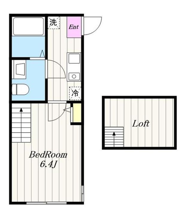 神奈川県綾瀬市大上6(アパート)の賃貸物件の間取り