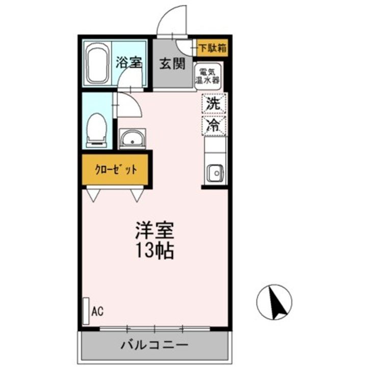 広島県呉市広徳丸町(マンション)の賃貸物件の間取り