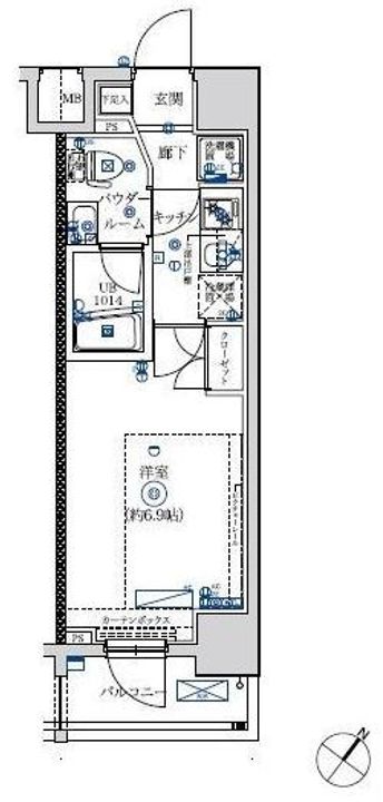 フェルクルールプレスト横浜弘明寺の間取り