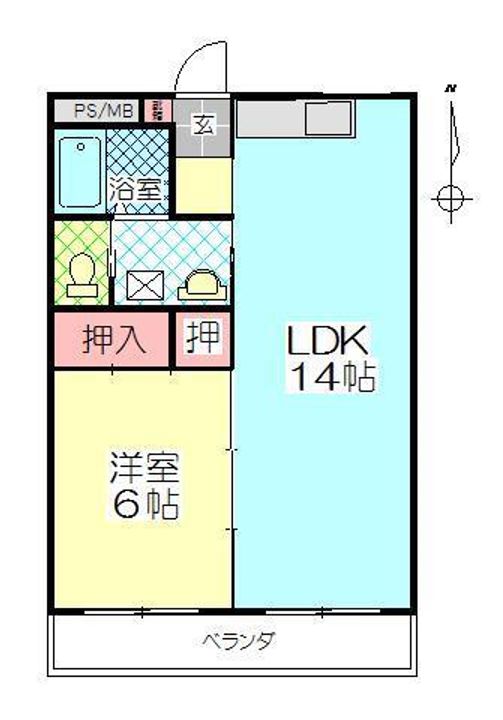 カーサ豊府の間取り