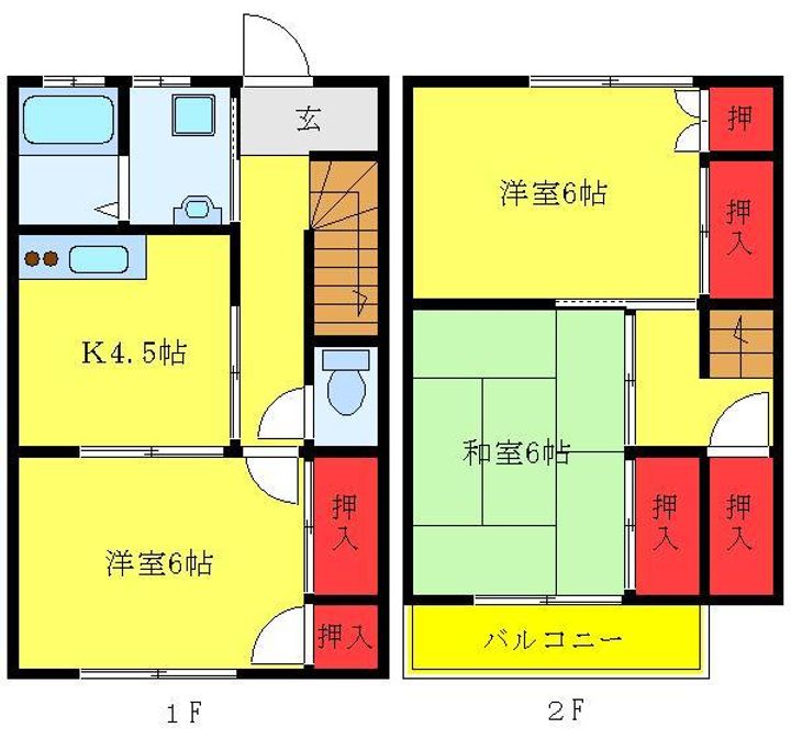 コーポ平田の間取り