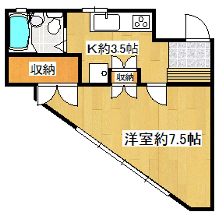 プロヴァンス 103号室の間取り