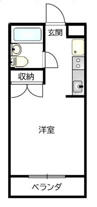 マンション河村の間取り