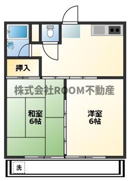 堀コーポの間取り