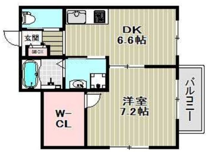 大阪府堺市堺区海山町1(アパート)の賃貸物件の間取り