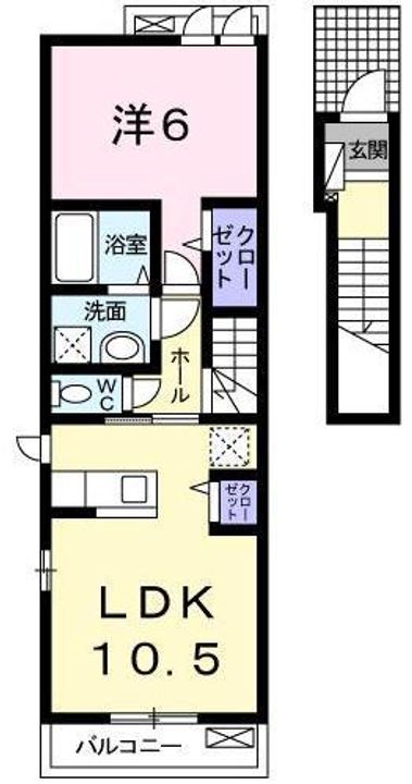 埼玉県川口市弥平4(アパート)の賃貸物件の間取り