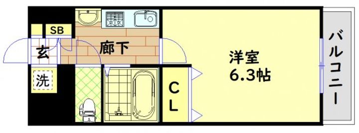 エステムプラザミッドプレイスの間取り
