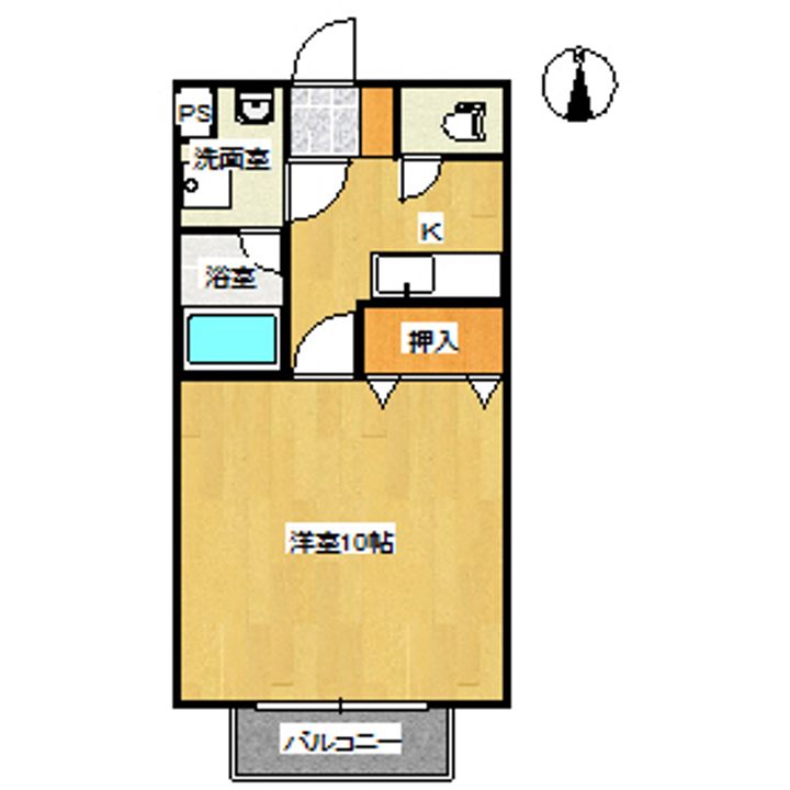 オーランド岩田の間取り