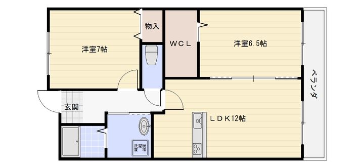 ポラリスB棟の間取り