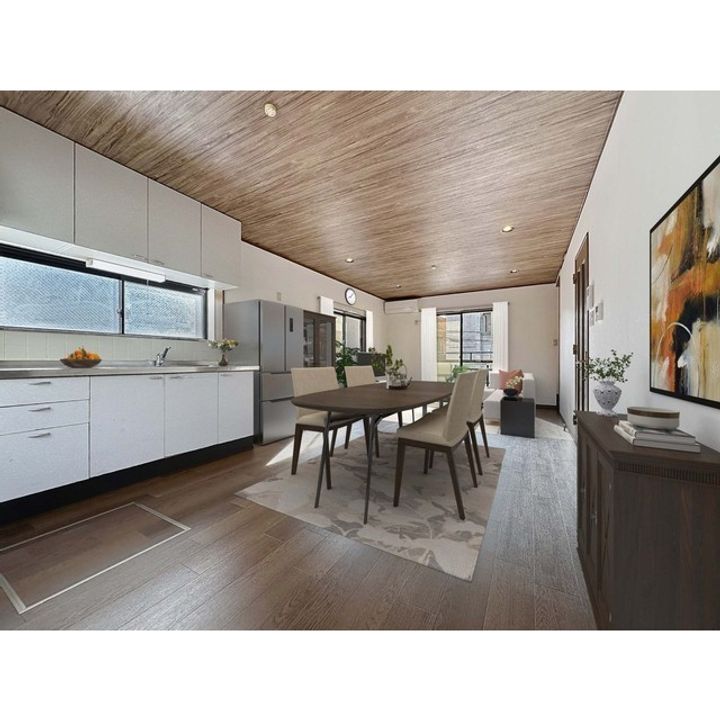 神奈川県大和市福田(一戸建)の賃貸物件の居間