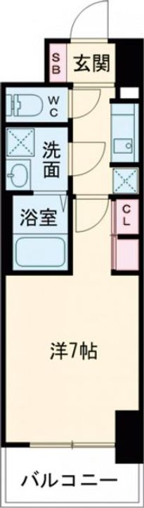 大阪府堺市西区浜寺石津町中1(マンション)の賃貸物件の間取り