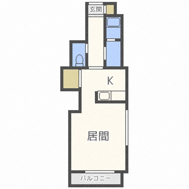 北海道札幌市中央区南十八条西7(マンション)の賃貸物件の間取り