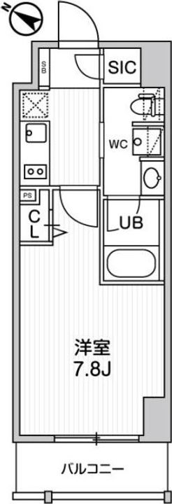 東京都中央区日本橋人形町2(マンション)の賃貸物件の間取り