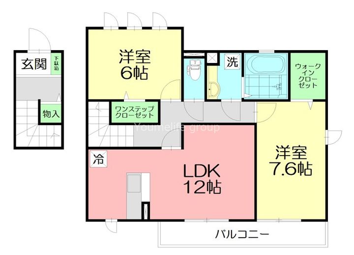 ソフィスかすみの瀬の間取り