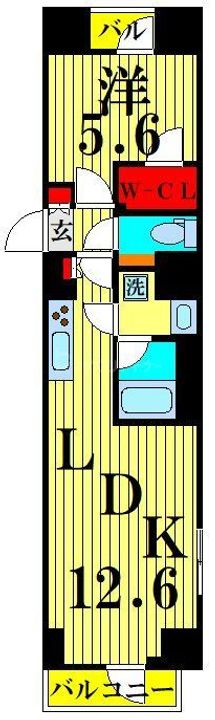 S-RESIDENCE押上southの間取り