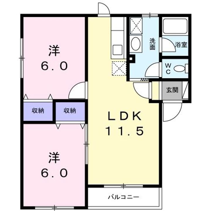 プリオール126の間取り