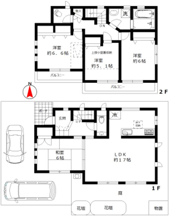東京都杉並区上高井戸2(一戸建)の賃貸物件の間取り